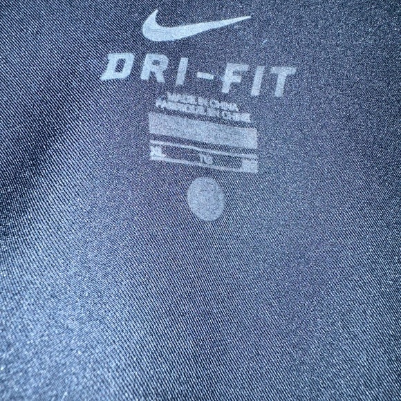 Nike Men’s Dri Fit Lightweight Black Collared White Stripe Jacket Size XL - Picture 9 of 9